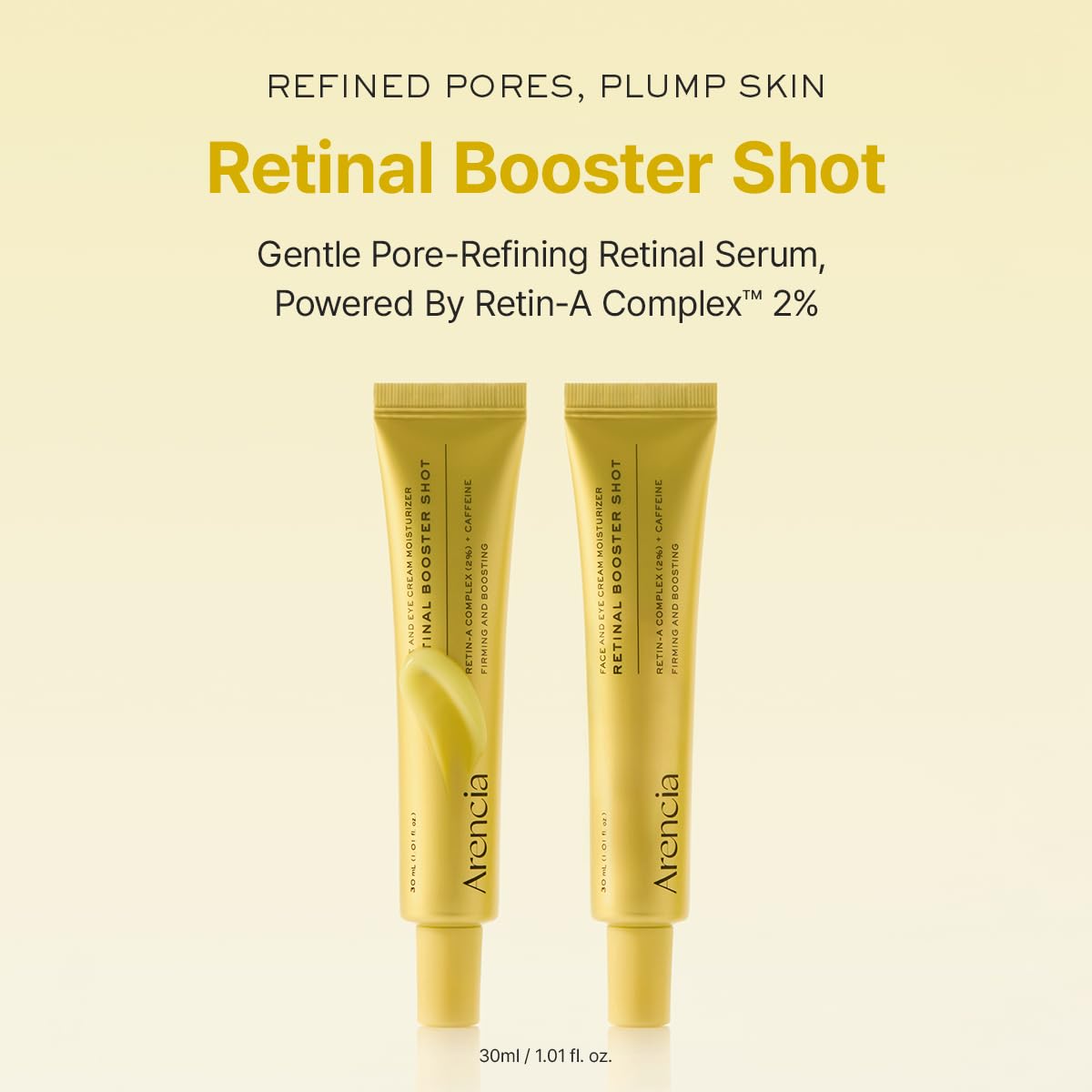 Arencia Retinal Booster Shot Serum, For Fines pores and wrinkles.