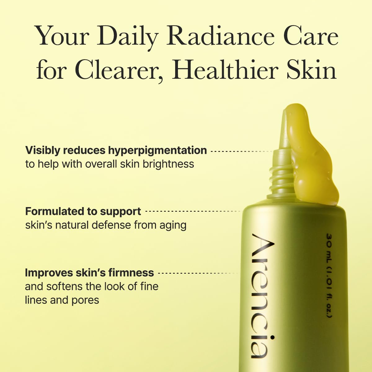 ARENCIA Vitamin C Booster Shot Serum with Glutathione, Niacinamide and Vitamin E for Dark Spot