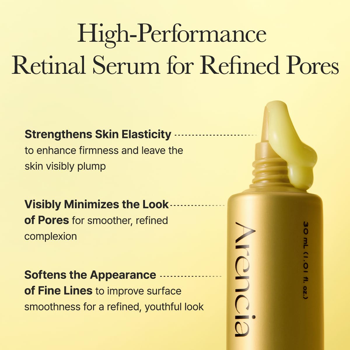 Arencia Retinal Booster Shot Serum, For Fines pores and wrinkles.