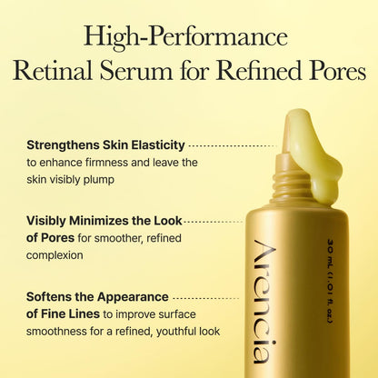 Arencia Retinal Booster Shot Serum, For Fines pores and wrinkles.