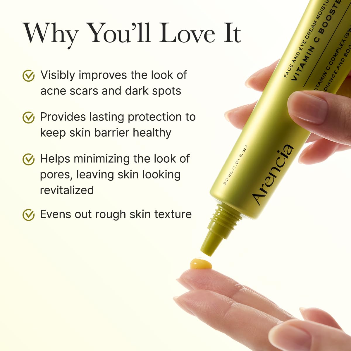 ARENCIA Vitamin C Booster Shot Serum with Glutathione, Niacinamide and Vitamin E for Dark Spot