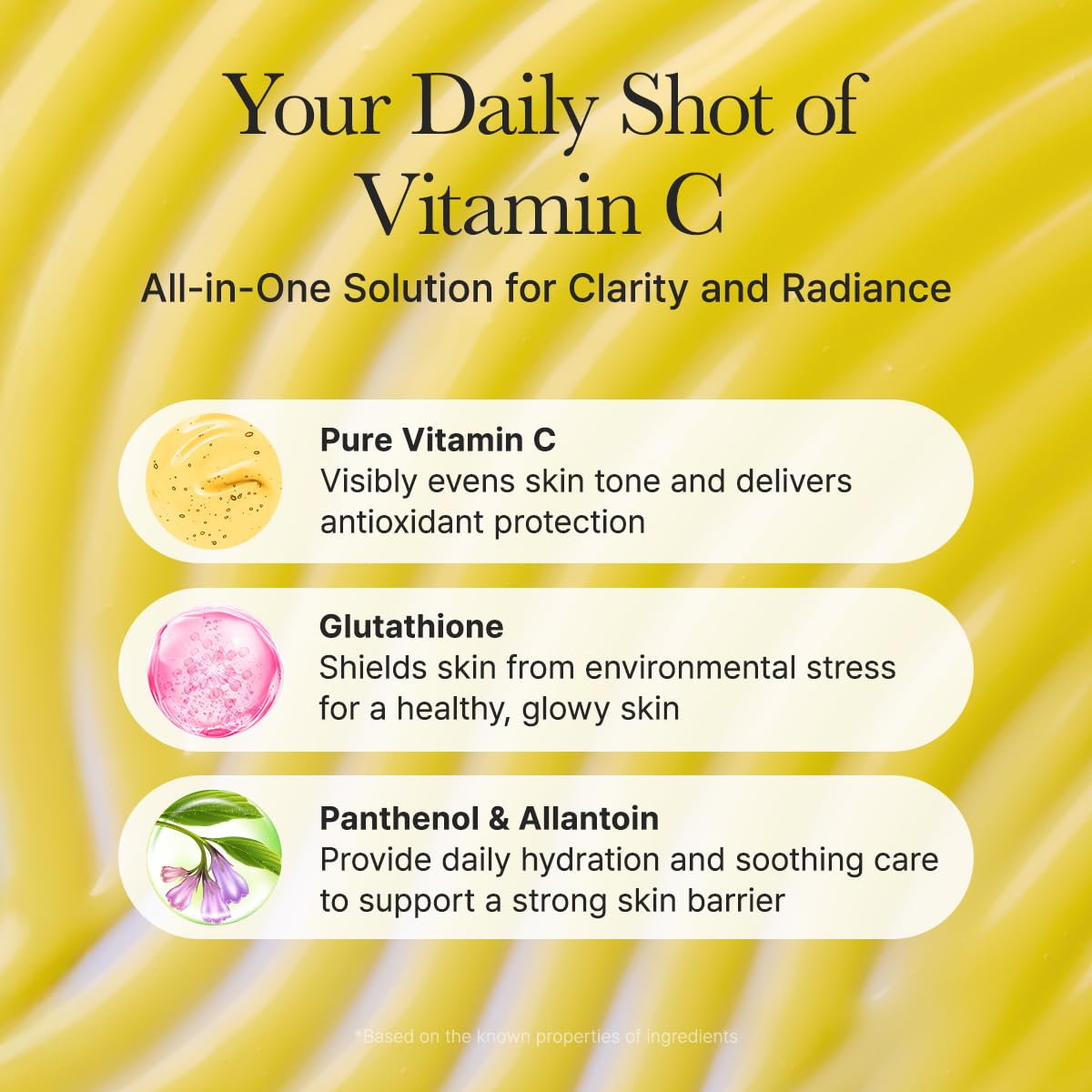 ARENCIA Vitamin C Booster Shot Serum with Glutathione, Niacinamide and Vitamin E for Dark Spot