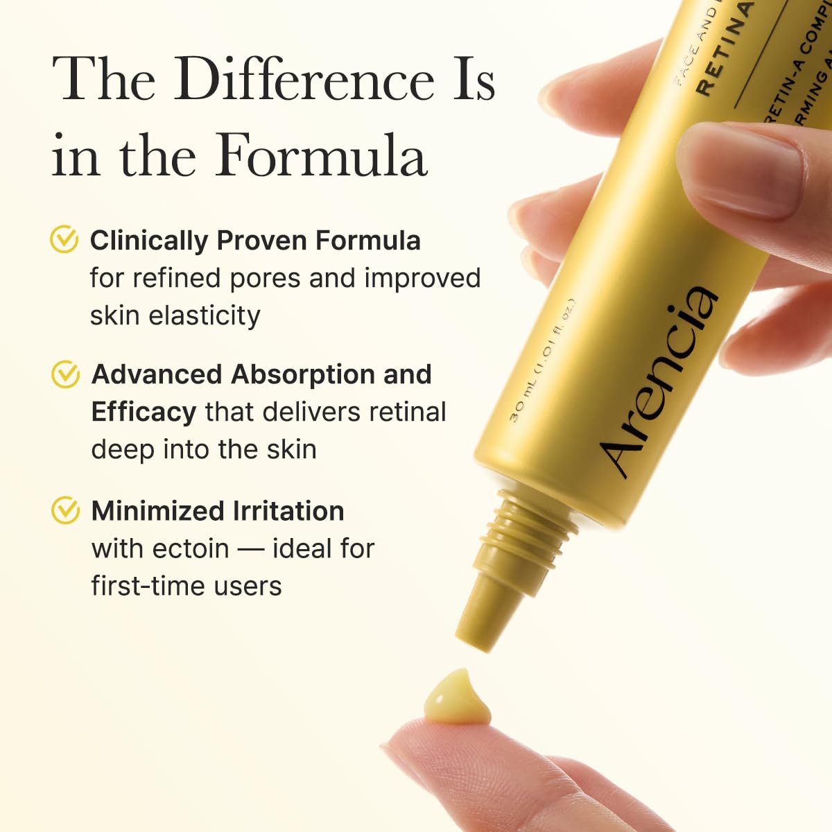 Arencia Retinal Booster Shot Serum, For Fines pores and wrinkles.